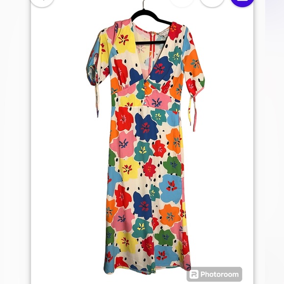 Never Fully Dressed Dotty Morgan floral midi dress size 6 - Picture 6 of 8